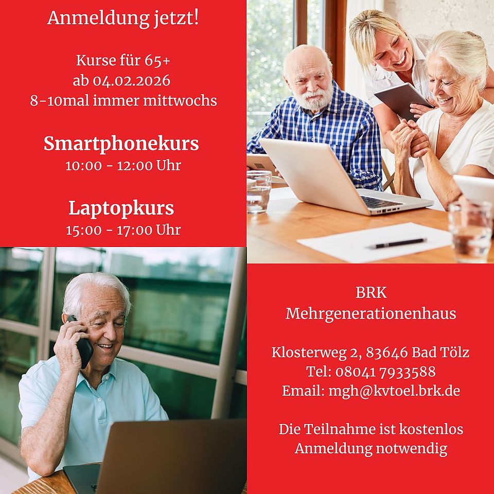 Kursangebote für Senioren im MehrGenerationenHaus Bad Tölz