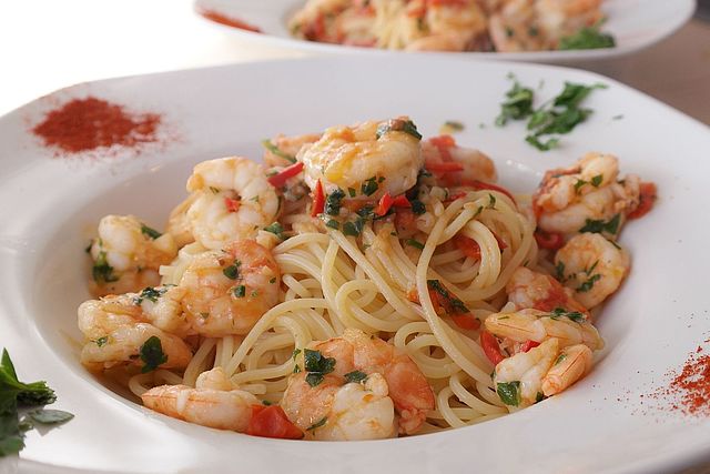 Spaghetti mit Fischsauce