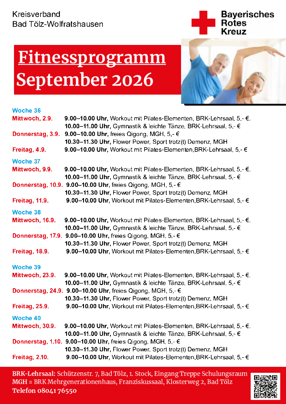 MGH BRK Fitnessprogramm September