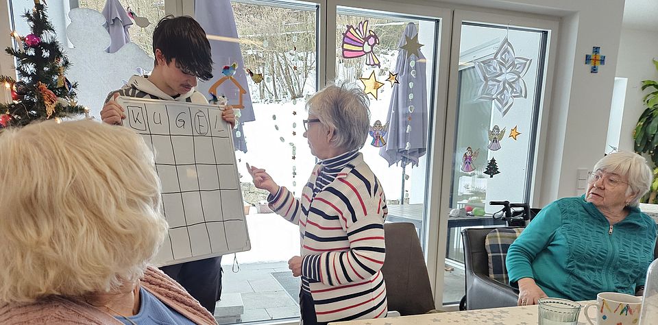 Wordle spielen und gemeinsam rätseln in der BRK Tölzer Tagespflege