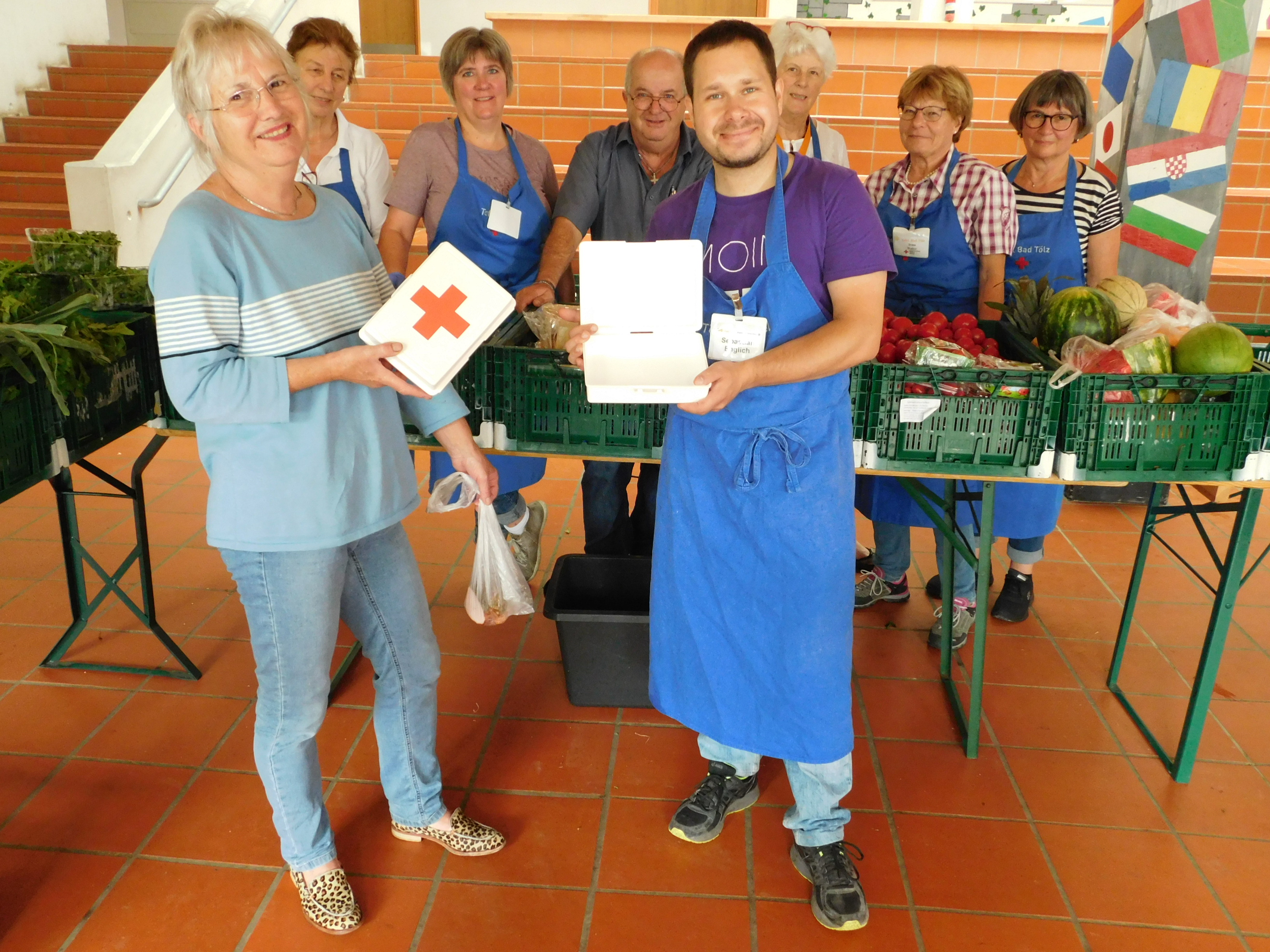 Mitarbeiter der Tölzer Tafel